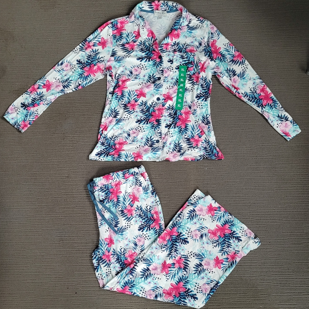 Brand New Caribbean Joe Lounge suit/ pajama set XL - Picture 1 of 2